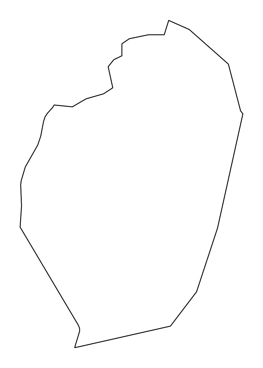 Mapa de contorno de Ad Dhahirah, Oman con ríos.