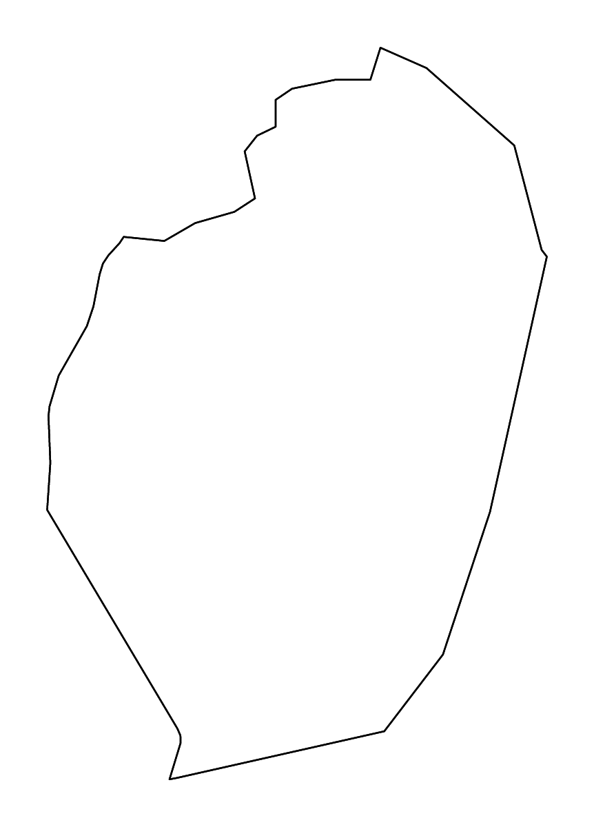 Mapa de contorno de Ad Dhahirah, Oman con ríos.