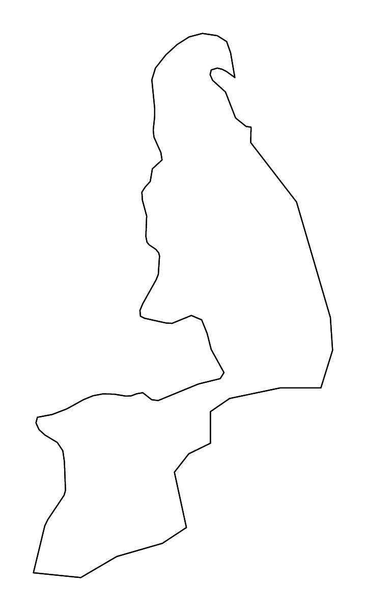 Mapa de contorno de Al Buraimi, Oman con ríos.