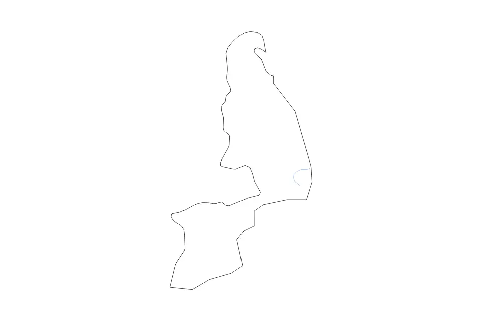 Mapa de Al Buraimi, Oman de tipo contorno y ríos para Asia, con contorno y ríos con límites limpios.