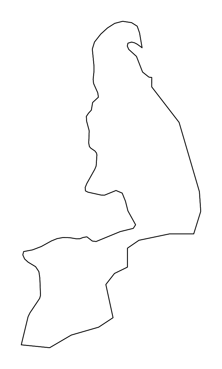 Mapa de contorno de Al Buraimi, Oman con ríos.