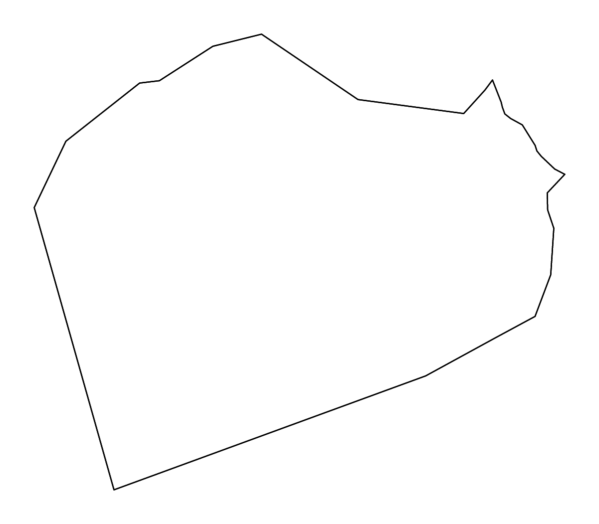Carte de contour de Ash Sharqiyah North, Oman avec rivières.