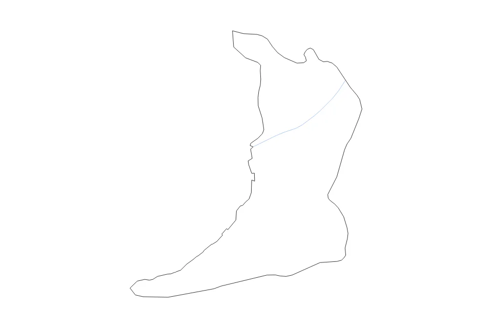 Vista previa del mapa de contorno de Osaka