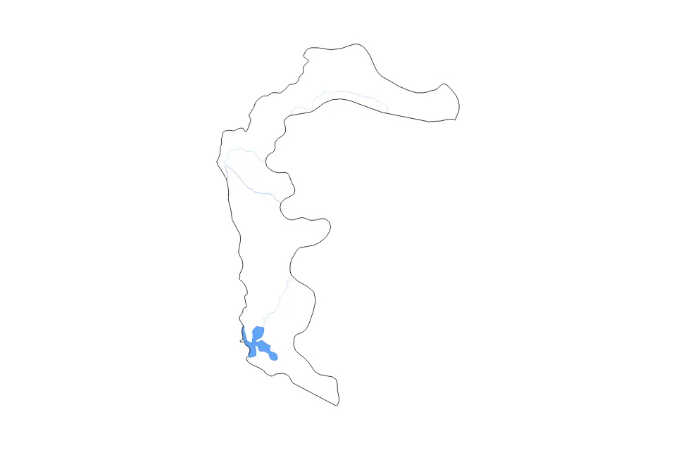 Azad Kashmir outline map preview