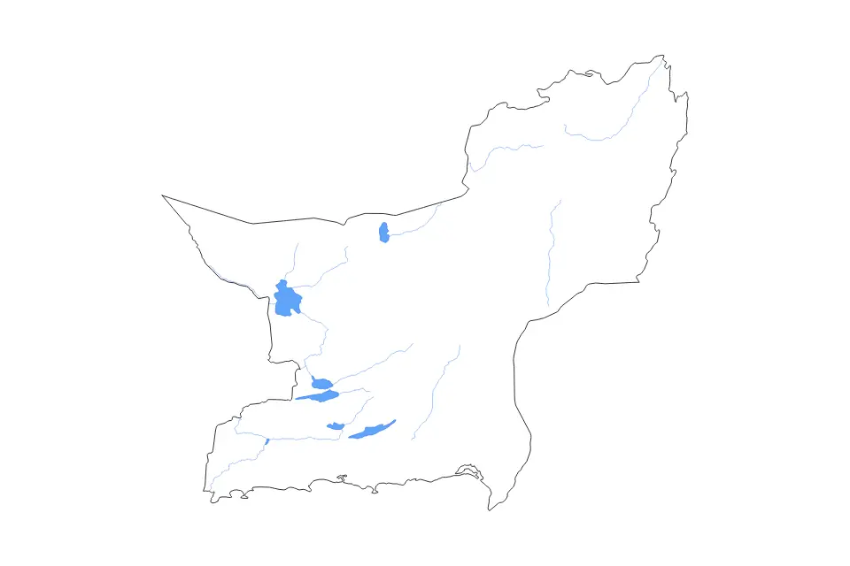Balochistan outline map preview