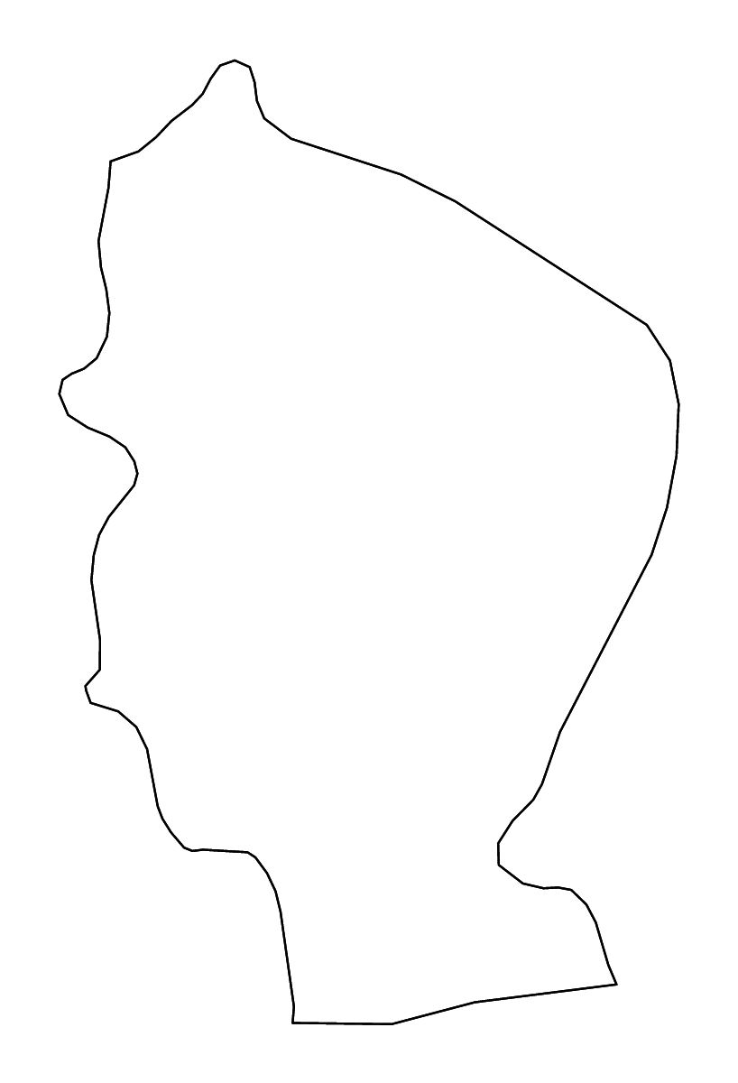 Mapa de contorno de Apayao, Philippines con ríos.