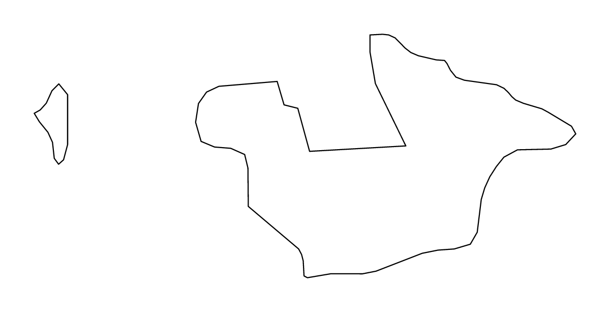 Mapa de contorno de Basilan, Philippines.
