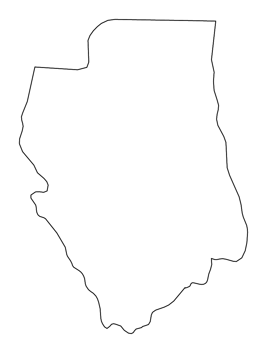 Mapa de contorno de Bukidnon, Philippines con ríos.