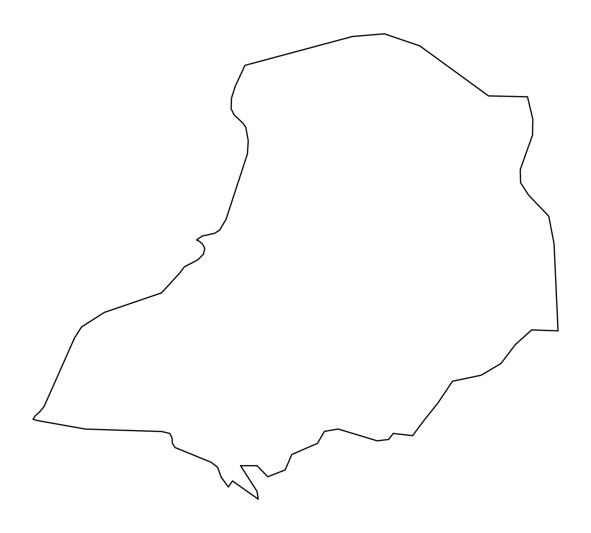 Carte de contour de Bulacan, Philippines.