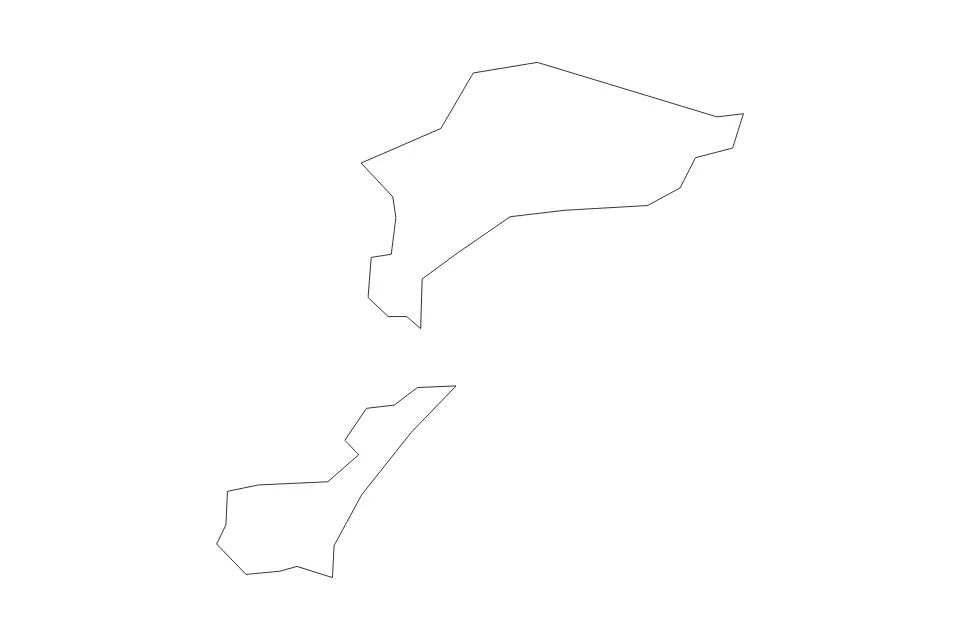 Mapa de Caloocan, Philippines de tipo contorno para Asia, con contorno con límites limpios.