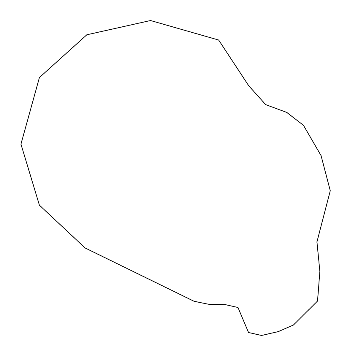 Carte de contour de Camiguin, Philippines.