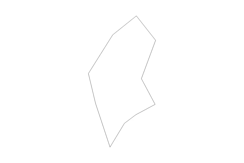 Outline map of Cebu Highly Urbanized City, Philippines with subdivision borders.