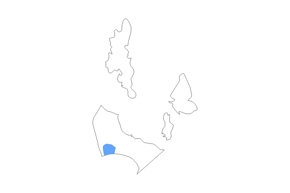 Mapa de Dinagat Islands, Philippines de tipo contorno y lagos para Asia, con contorno y lagos con elementos de agua como Lake Mainit.