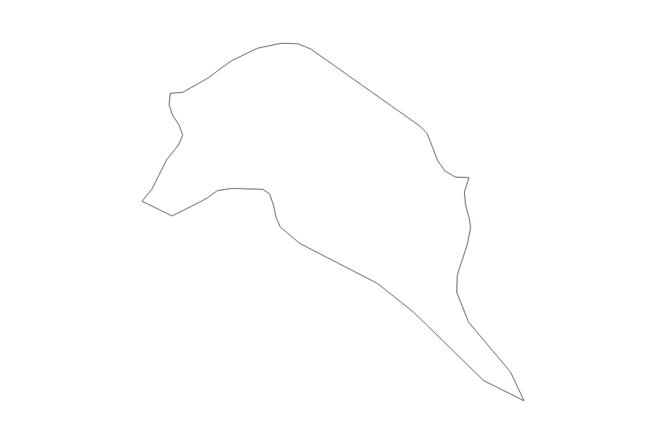 Carte de Iligan, Philippines de type contour pour Asie, montrant contour avec des limites nettes.