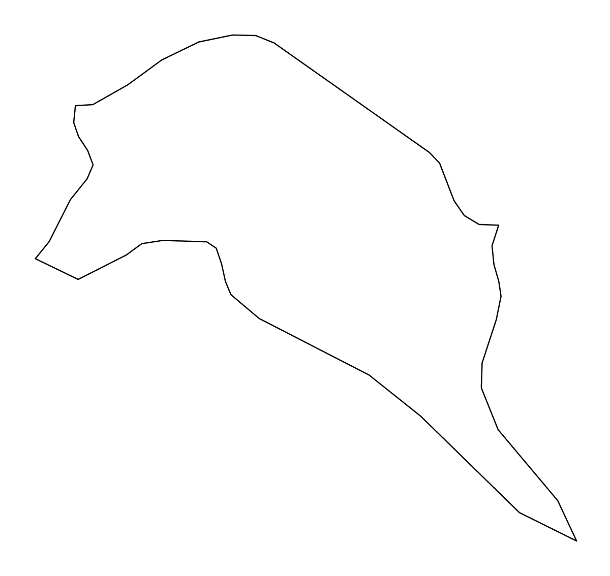 Carte de contour de Iligan, Philippines.