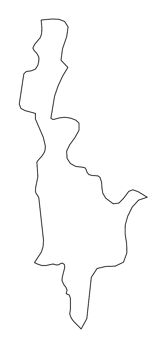 Carte de contour de Ilocos Sur, Philippines avec rivières.
