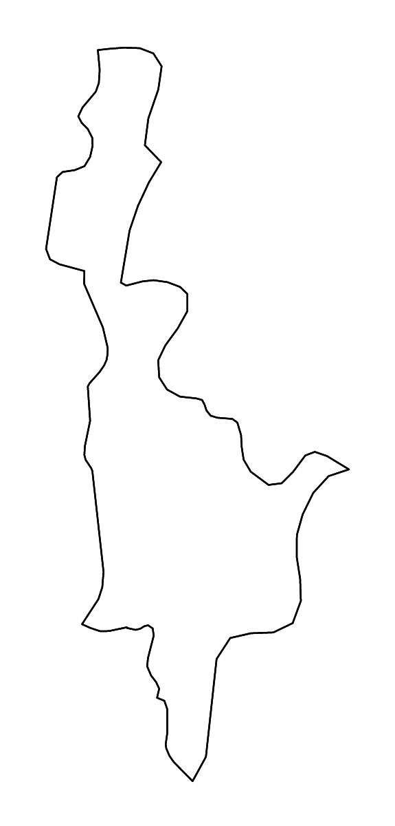 Carte de contour de Ilocos Sur, Philippines avec rivières.