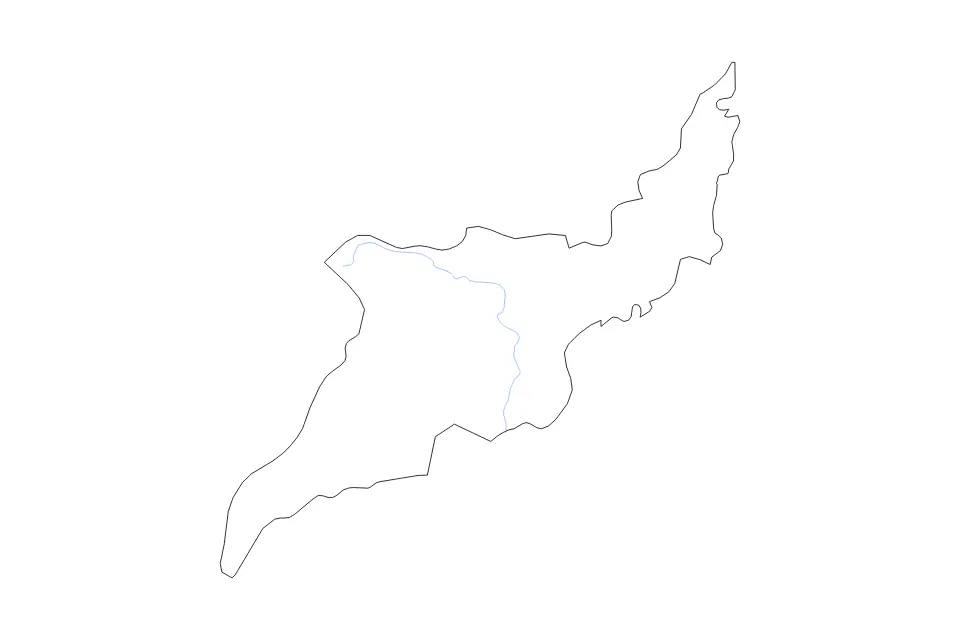 Mapa de Iloilo (Province), Philippines de tipo contorno y ríos para Asia, con contorno y ríos con límites limpios.