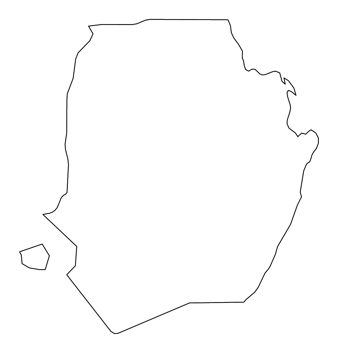 Outline map of Isabela, Philippines with rivers.