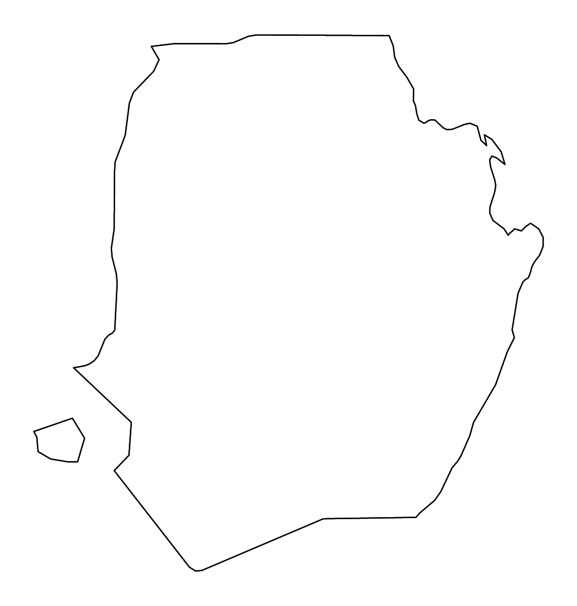 Carte de contour de Isabela, Philippines avec rivières.
