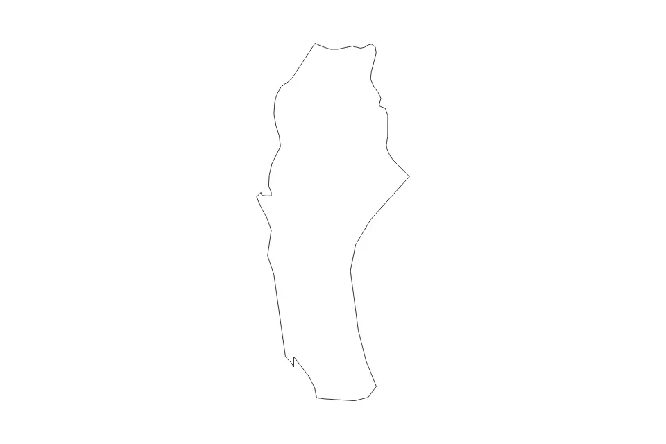 Carte de La Union, Philippines de type contour pour Asie, montrant contour avec des limites nettes.