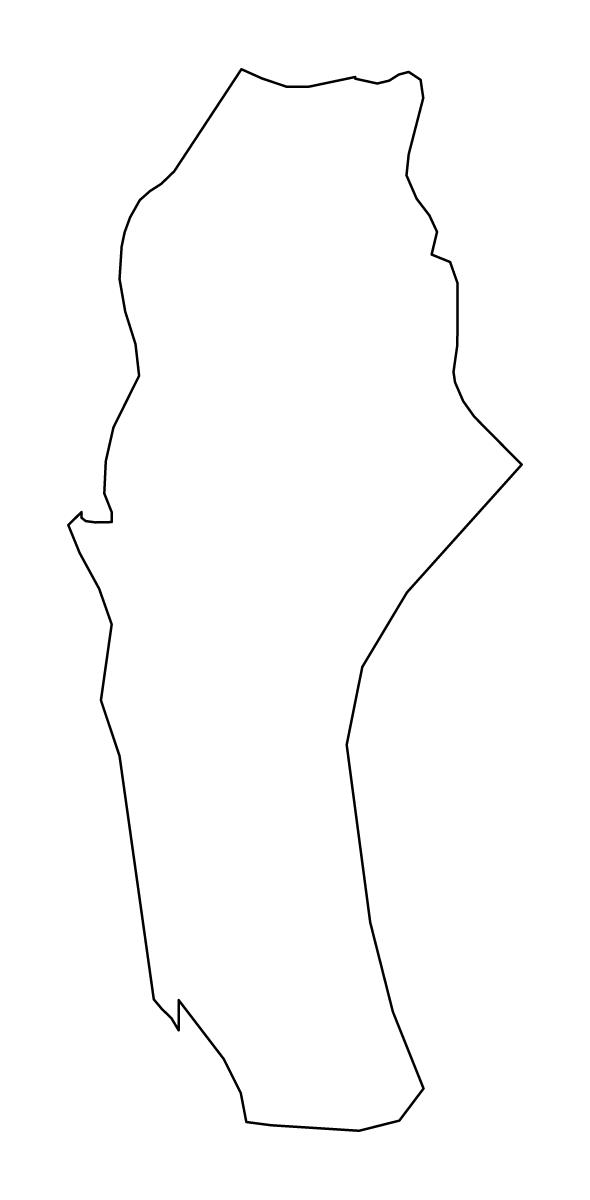 Carte de contour de La Union, Philippines.