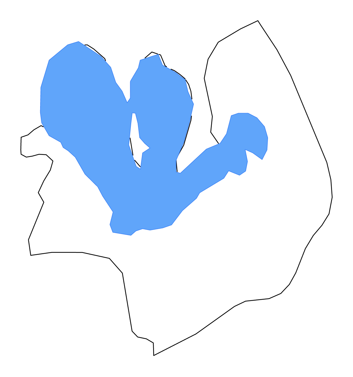 Carte de contour de Laguna, Philippines avec lacs.