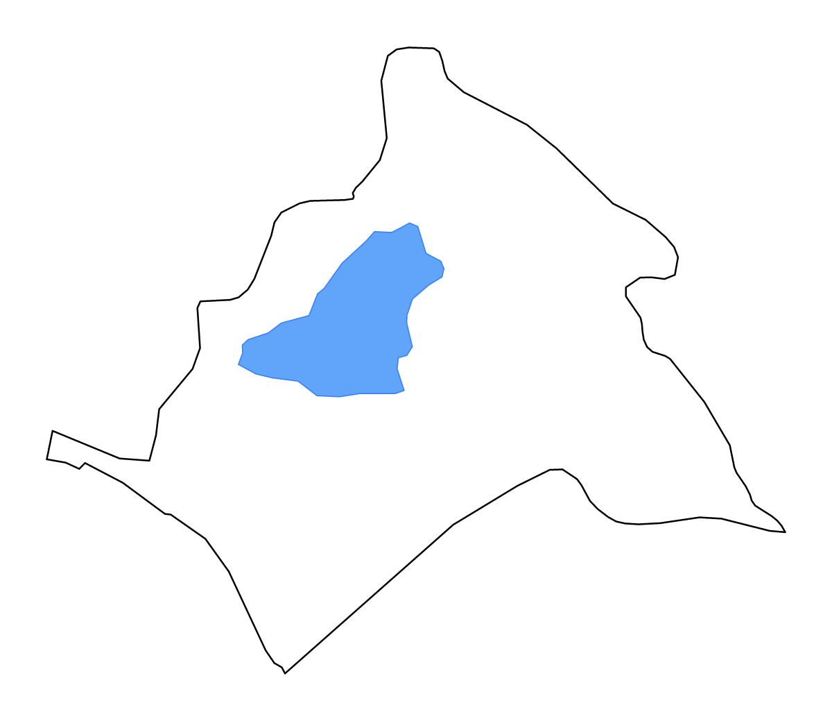 Carte de contour de Lanao del Sur, Philippines avec lacs et rivières.