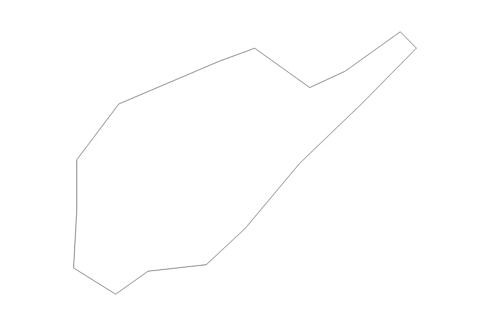 Outline map of Lapu-Lapu Highly Urbanized City, Philippines with subdivision borders.