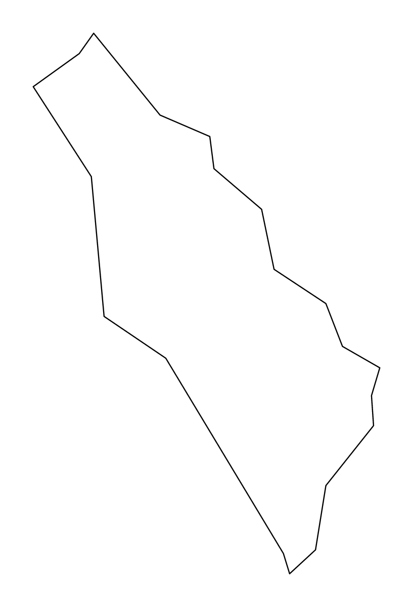 Carte de contour de Las Pinas, Philippines.