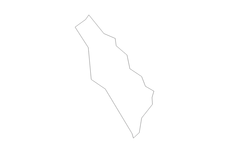 Carte de Las Pinas, Philippines de type contour pour Asie, montrant contour avec des limites nettes.