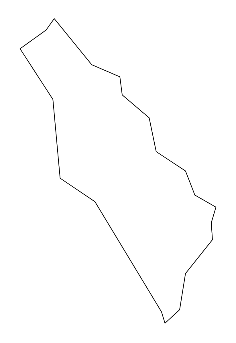 Carte de contour de Las Pinas, Philippines.