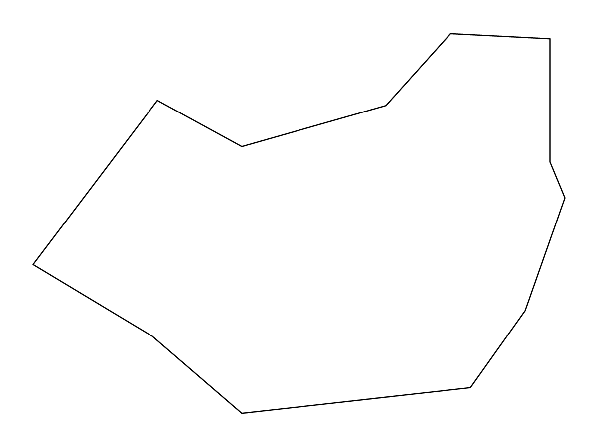 Carte de contour de Mandaluyong, Philippines.