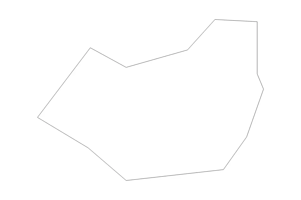 Outline map of Mandaluyong, Philippines with subdivision borders.