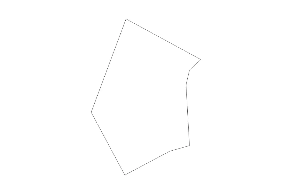 Outline map of Mandaue Highly Urbanized City, Philippines with subdivision borders.