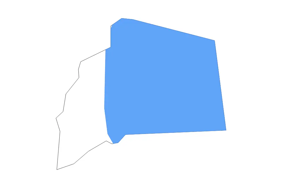 Outline map of Muntinlupa Highly Urbanized City, Philippines with subdivision borders and major lakes.