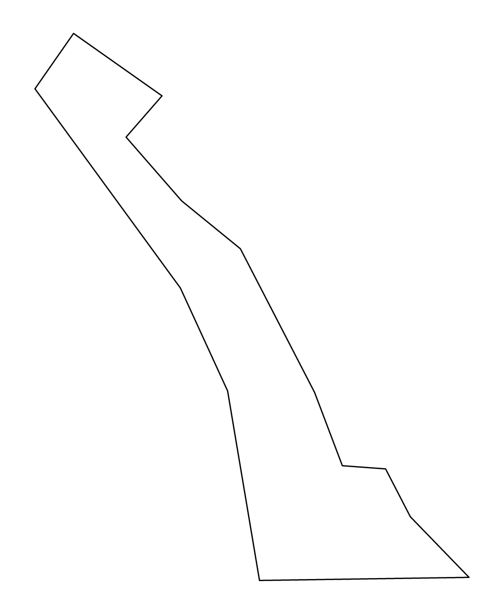 Carte de contour de Navotas, Philippines.