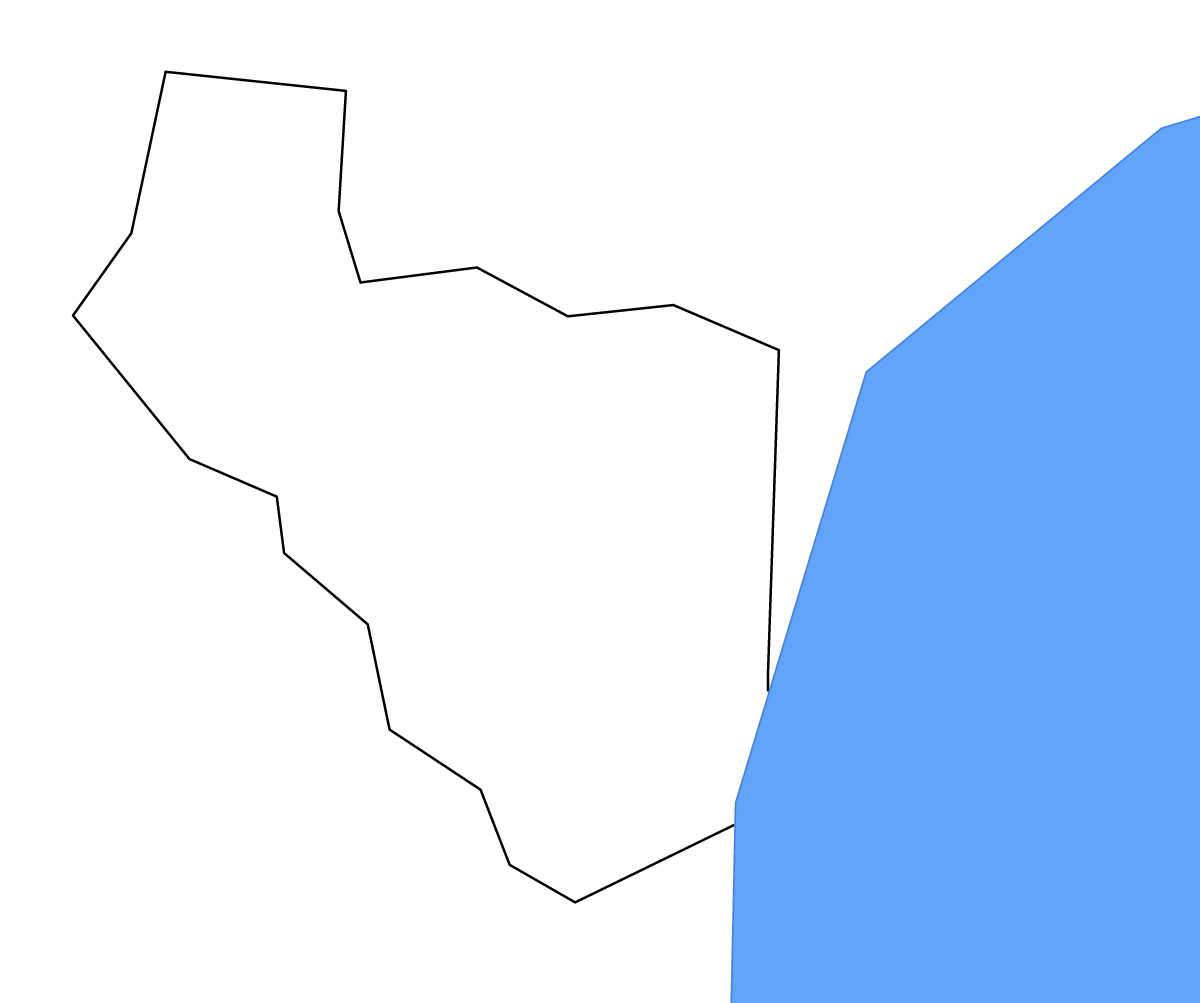 Carte de contour de Parañaque, Philippines avec lacs.