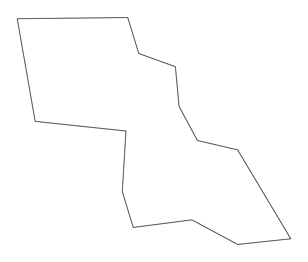 Carte de contour de Pasay, Philippines.