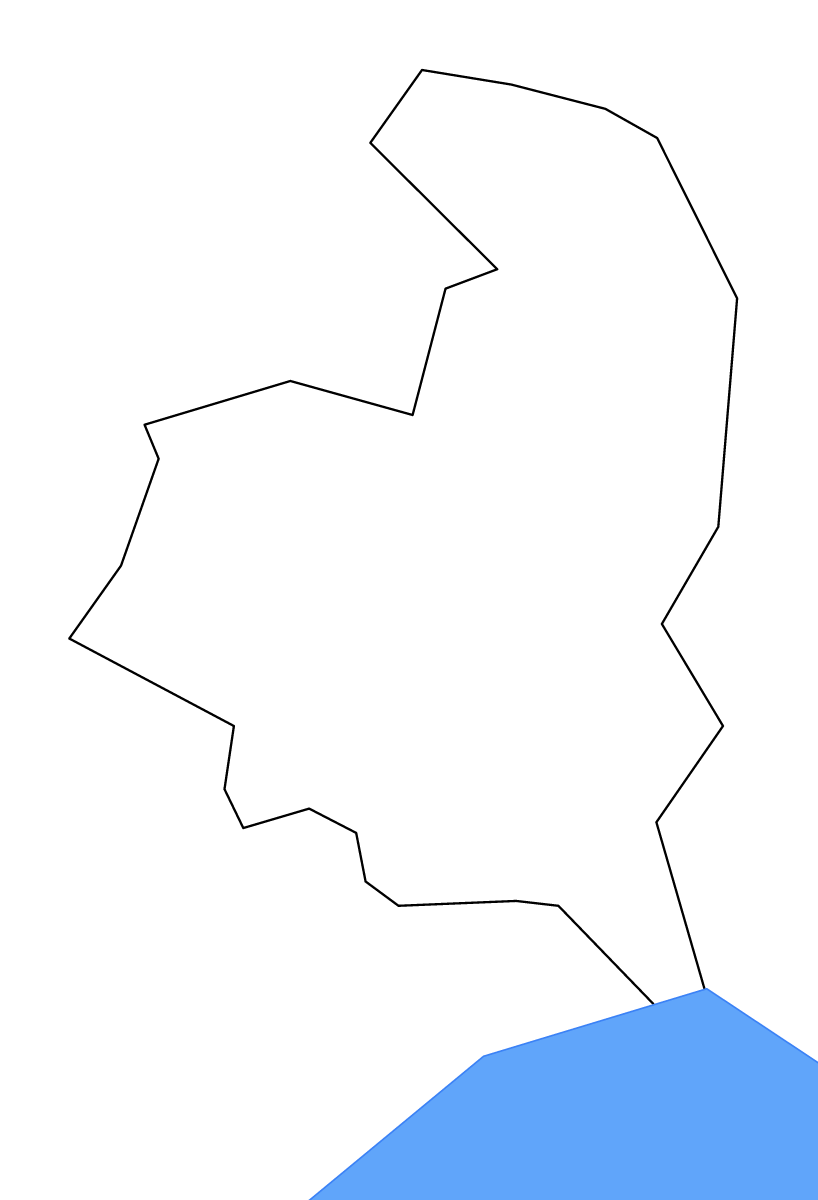 Carte de contour de Pasig, Philippines avec lacs.