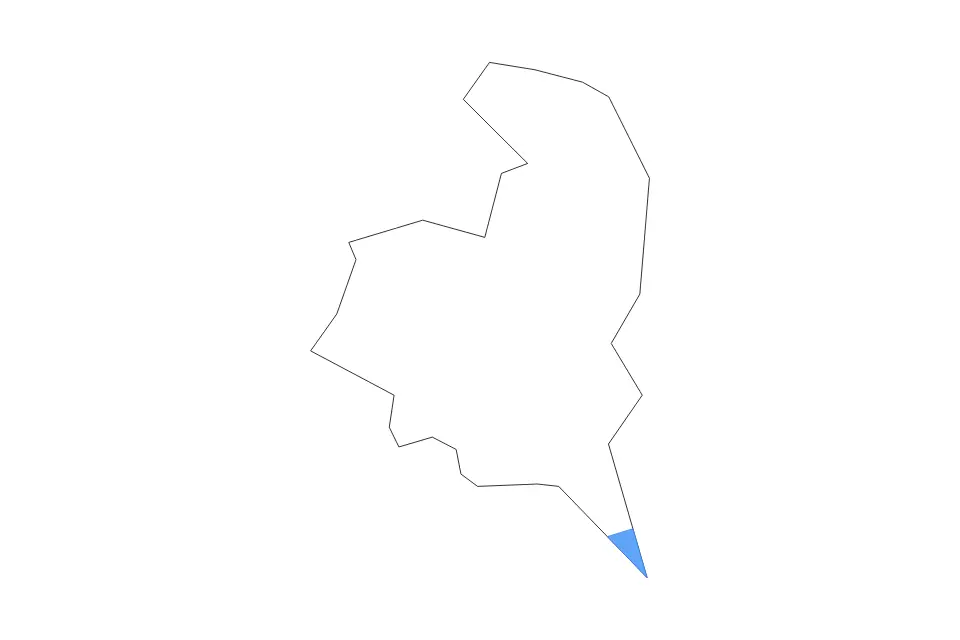 Outline map of Pasig Highly Urbanized City, Philippines with subdivision borders and major lakes.