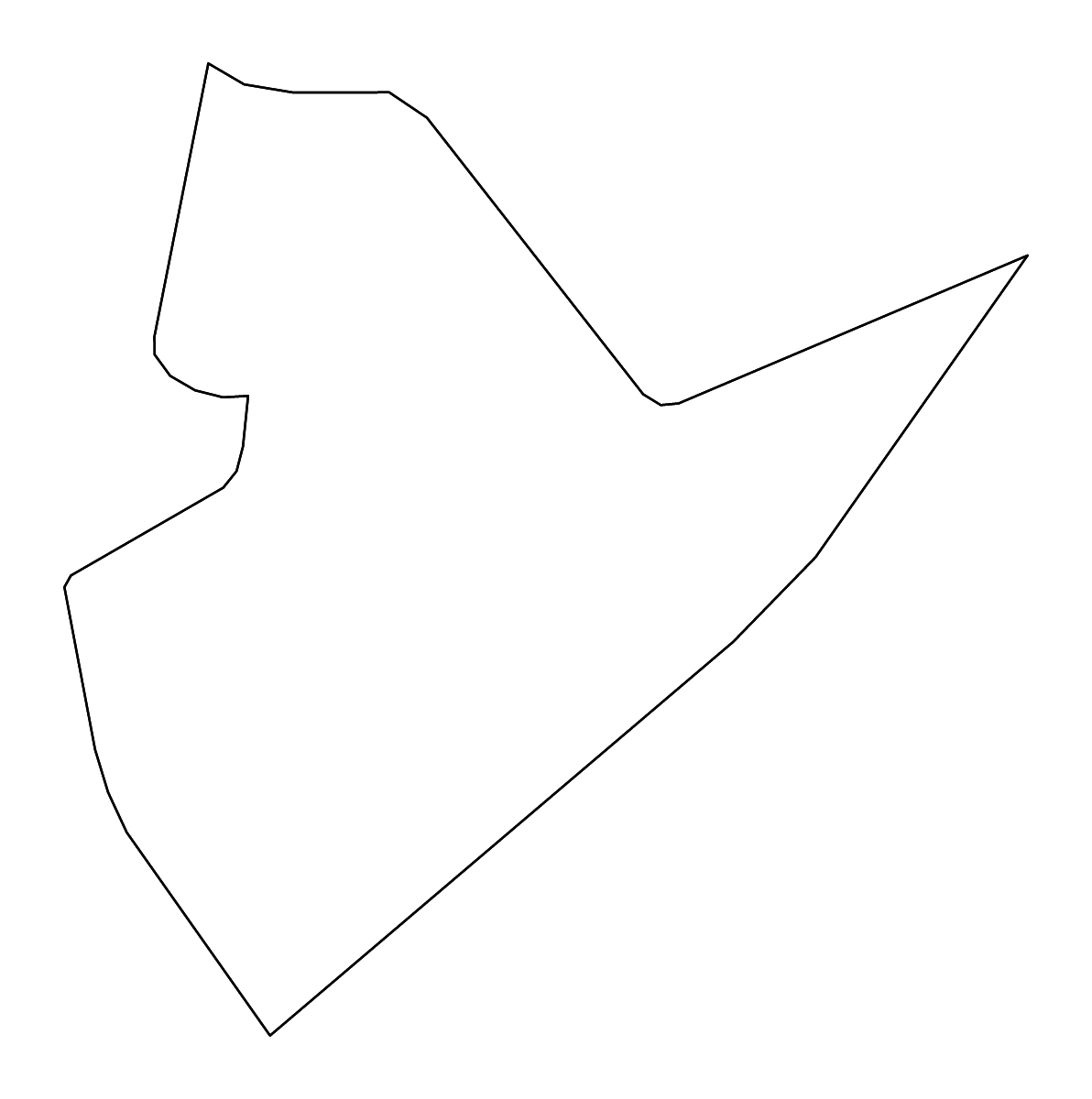 Carte de contour de Quirino, Philippines avec rivières.