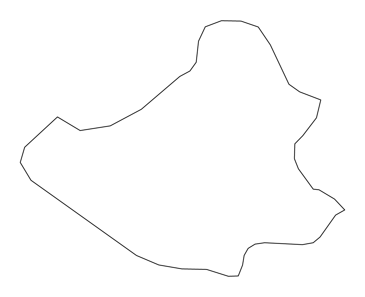 Mapa de contorno de Siquijor, Philippines.