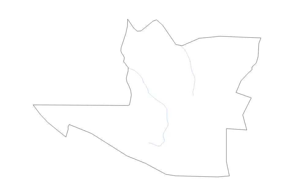 Mapa de South Cotabato, Philippines de tipo contorno y ríos para Asia, con contorno y ríos con límites limpios.