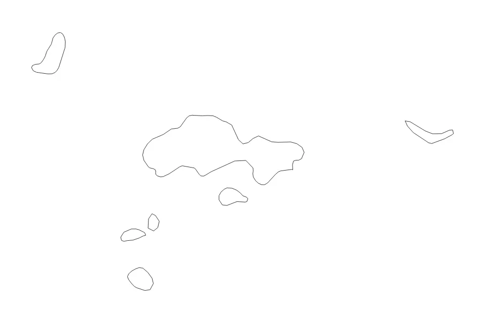 Mapa de Sulu, Philippines de tipo contorno para Asia, con contorno con límites limpios.