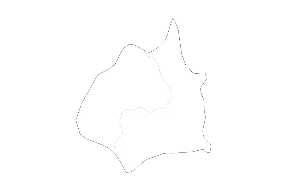 Carte de Tarlac, Philippines de type contour et rivières pour Asie, montrant contour et rivières avec des limites nettes.
