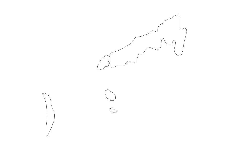 Mapa de Tawi-Tawi, Philippines de tipo contorno para Asia, con contorno con límites limpios.
