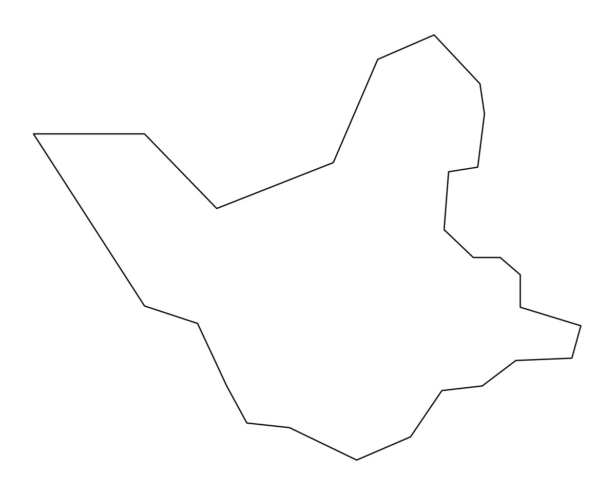 Mapa de contorno de Valenzuela City, Philippines.