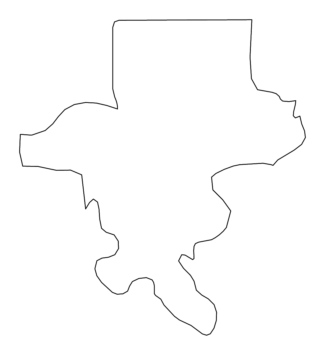 Carte de contour de Zamboanga del Sur, Philippines avec rivières.