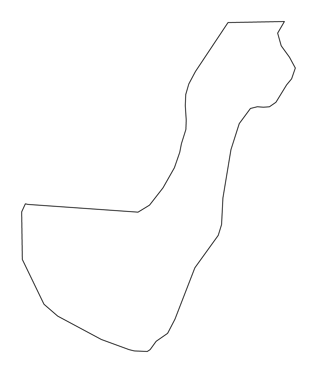 Carte de contour de Zamboanga Peninsula, Philippines.